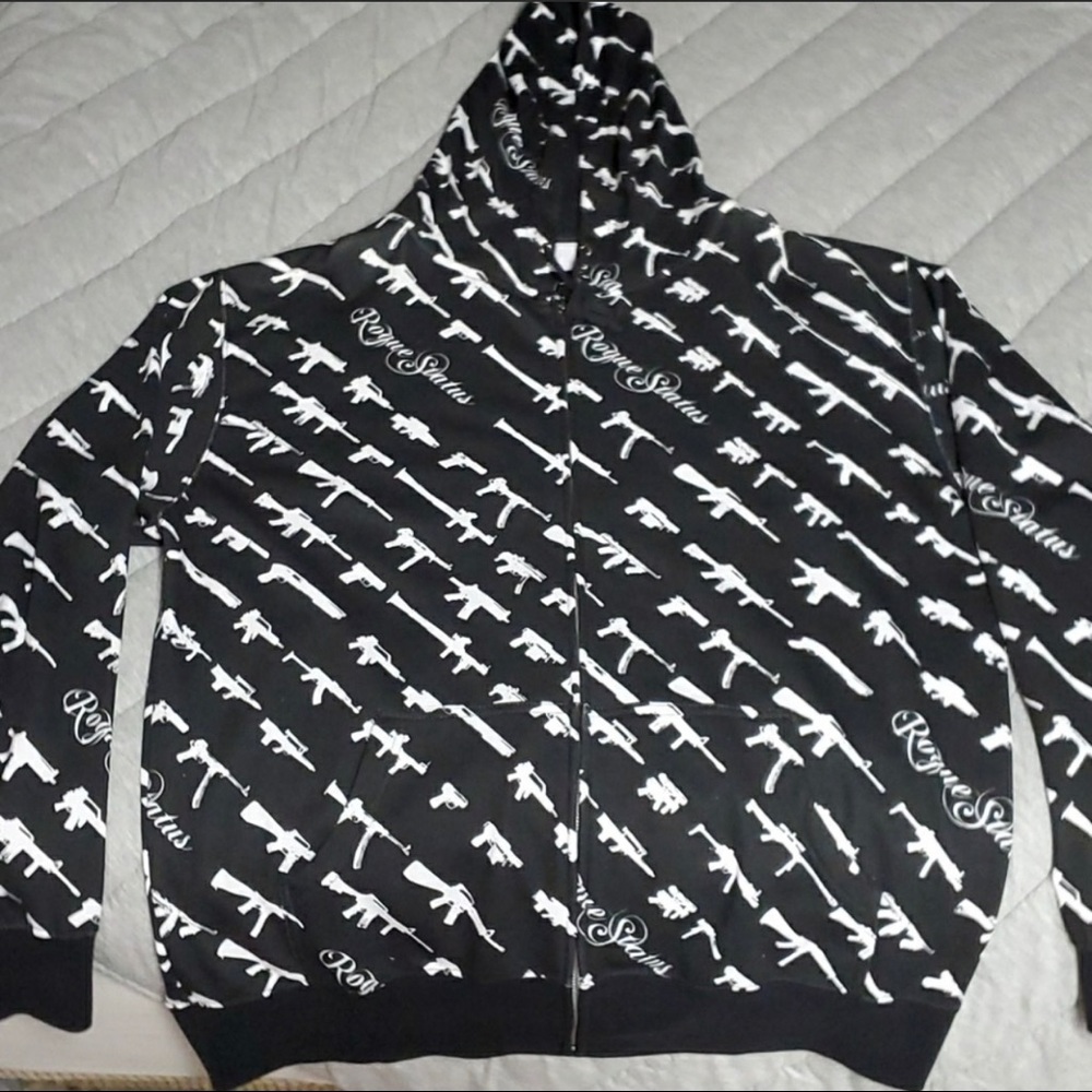 Rogue Status Gun Show Hoodie Black Men’s XL Rare
